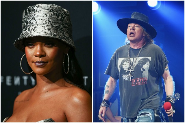 Rihanna Axl Rose Donald Trump Guns N' Roses