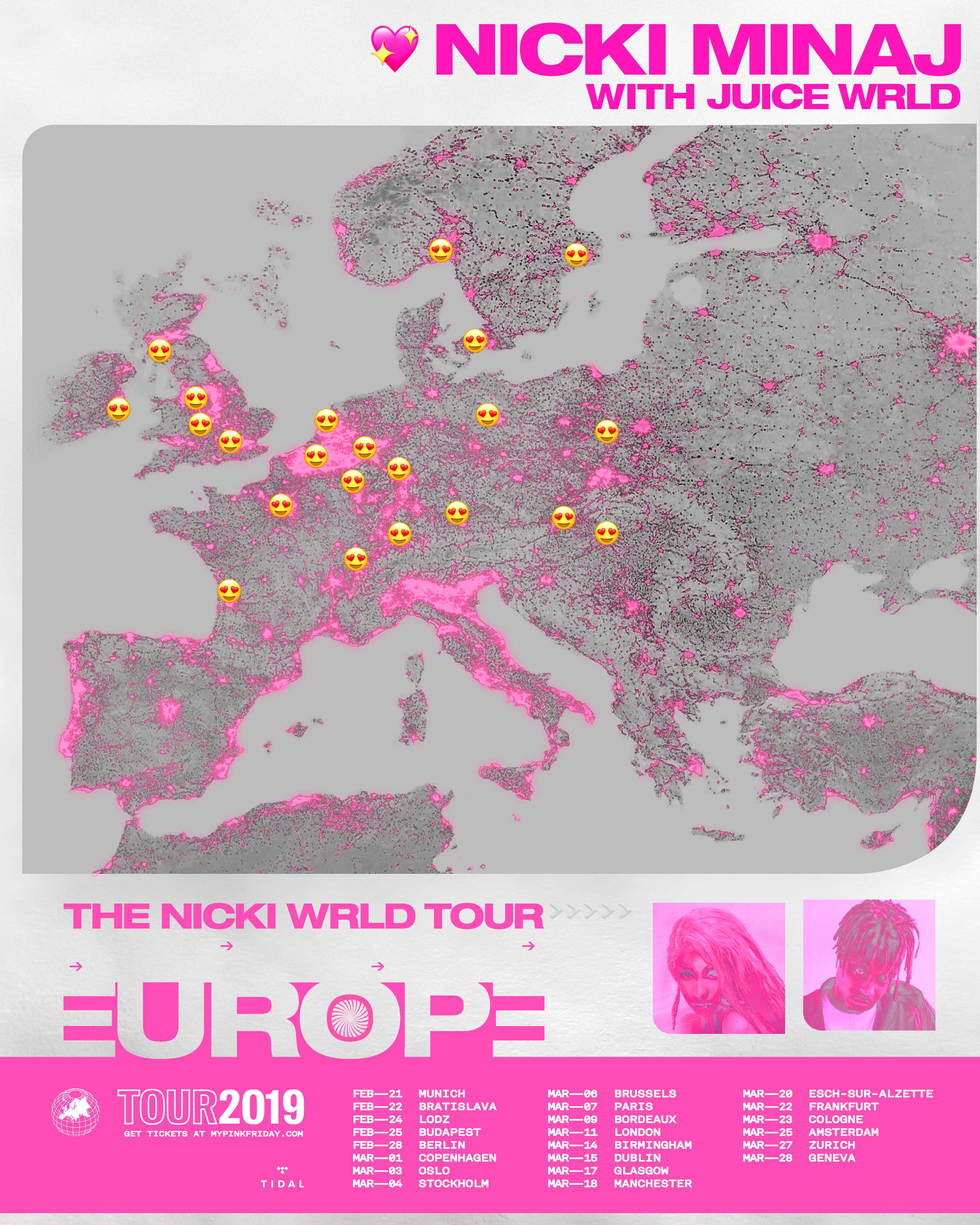 Nicki Minaj Announces Juice WRLD to Replace Future on European Tour Dates