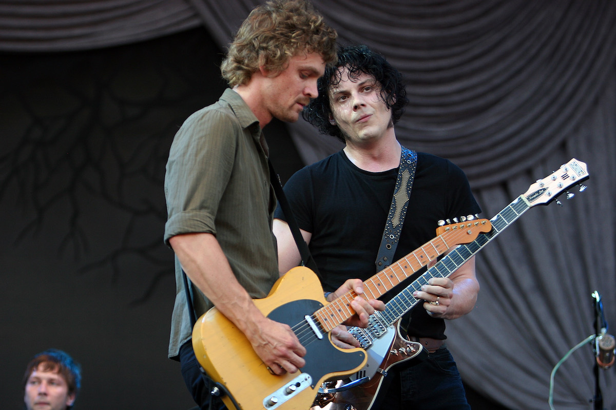 The Raconteurs' Brendan Benson and Jack White in 2008.