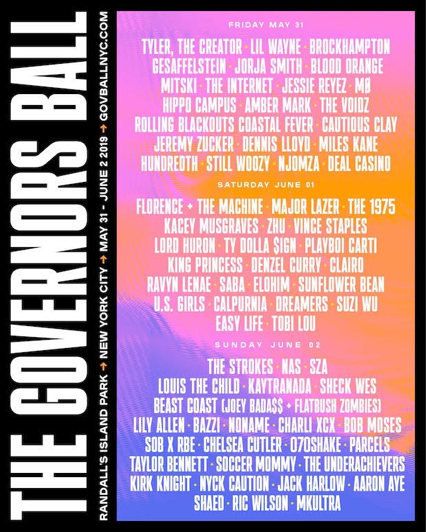 Governors Ball 2019: The Strokes, Lil Wayne, The 1975, and More