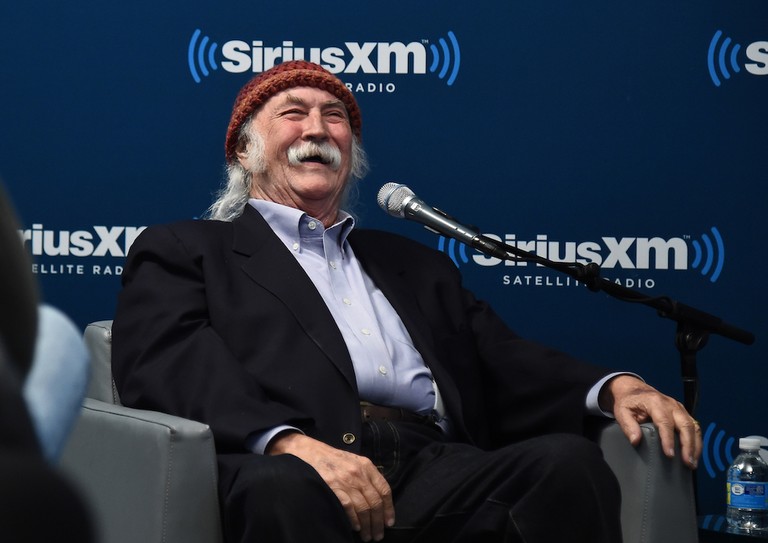 Singer, Songwriter David Crosby Visits The SiriusXM Studios For The 