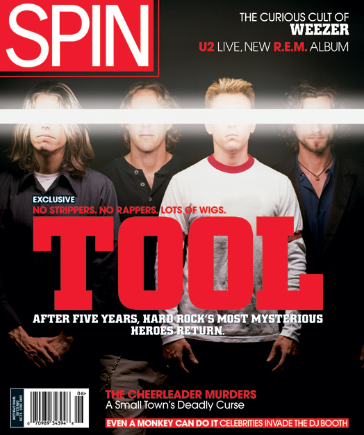 Tool on the cover of SPIN June 2001
