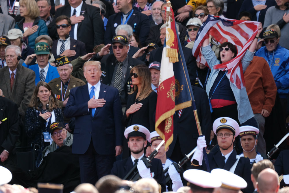 Trump Signs Top of D-Day Letter