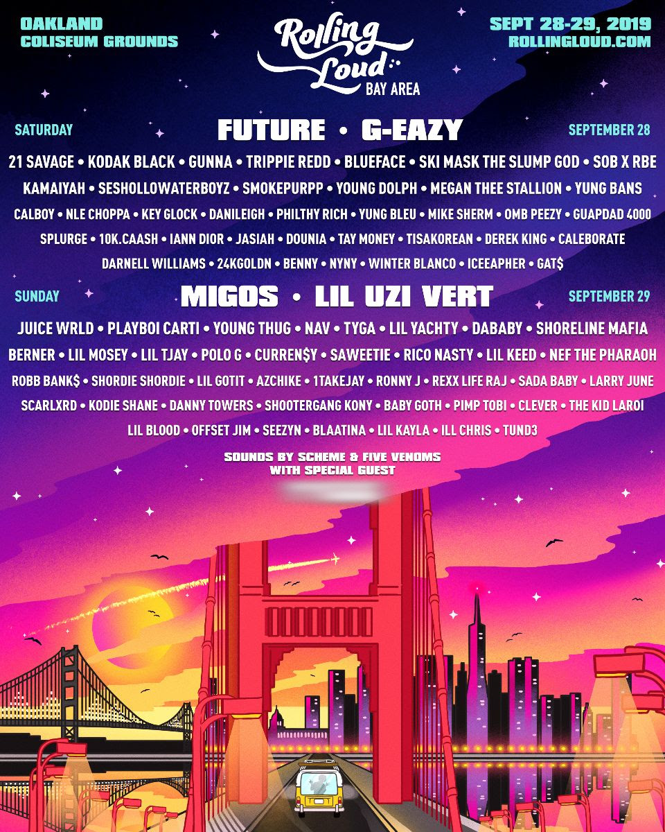 Rolling Loud Bay Area 2019 Releases Lineup