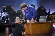 Matty Healy of The 1975 on Late Late Show