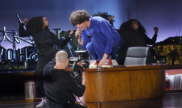 Matty Healy of The 1975 on Late Late Show