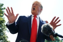 President And Mrs. Trump Depart White House For New Jersey