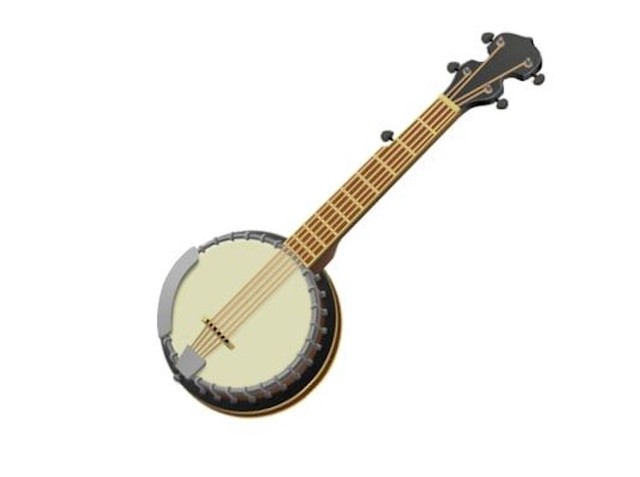 apple emoji banjo