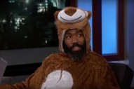 <i>Lion King</i> Star Donald Glover Shows Up to <i>Kimmel</i> Interview in Lion Costume