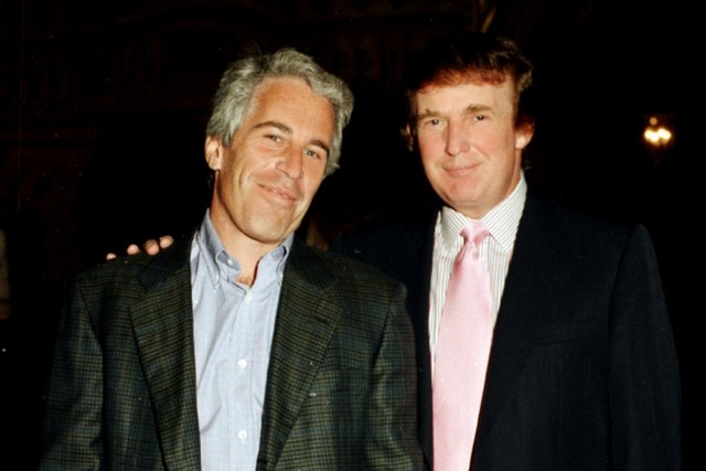 Image result for Trump partying with Epstein
