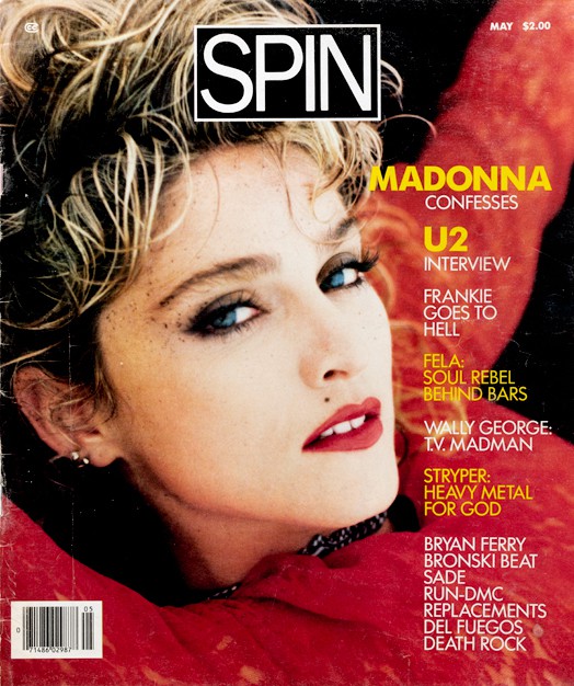 Madonna's May 1985 SPIN cover