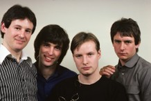 Photo of XTC and Colin MOULDING and Dave GREGORY and Andy PARTRIDGE and Terry CHAMBERS