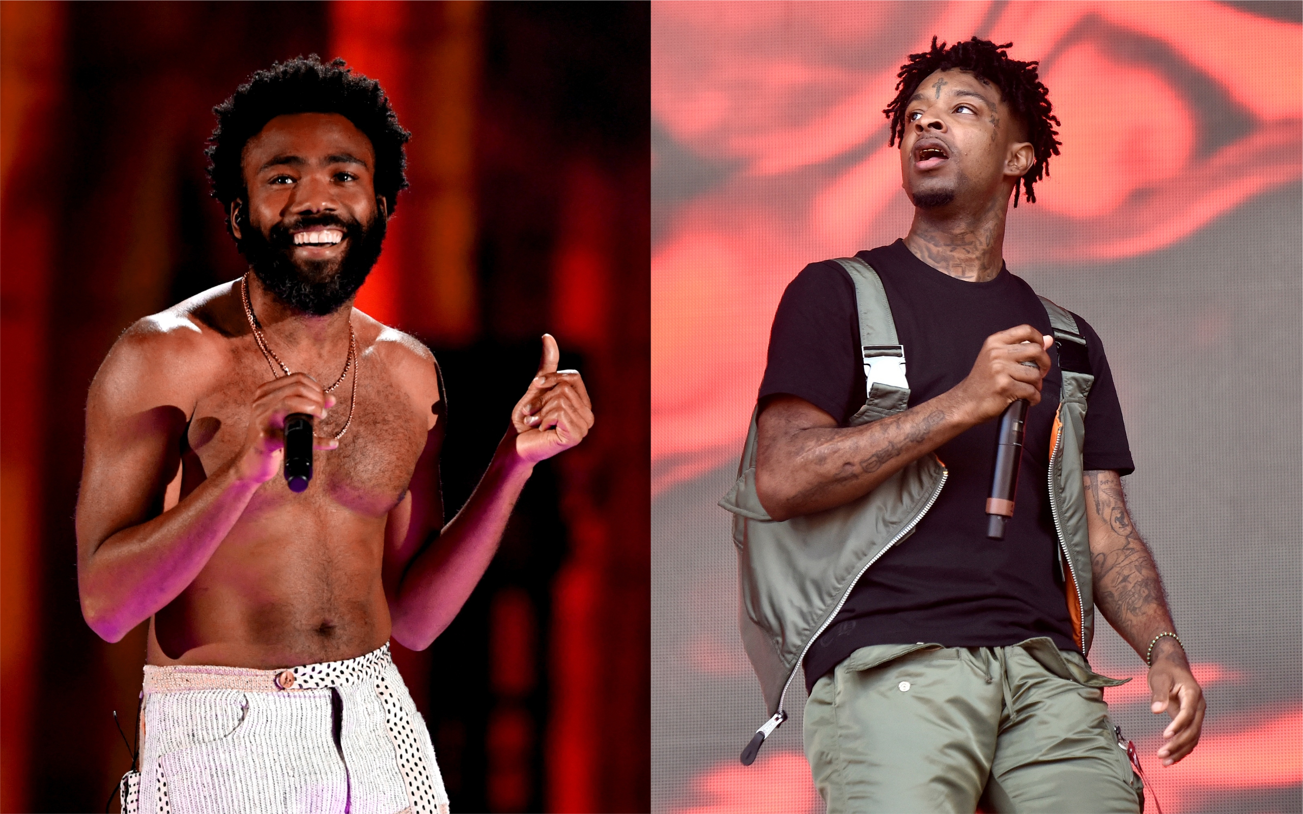 21 Savage & Childish Gambino Link Up For Monster Duet At Lollapalooza