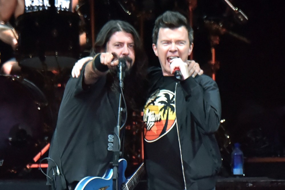 Dave Grohl and Rick Astley Duet in London Club on Friday