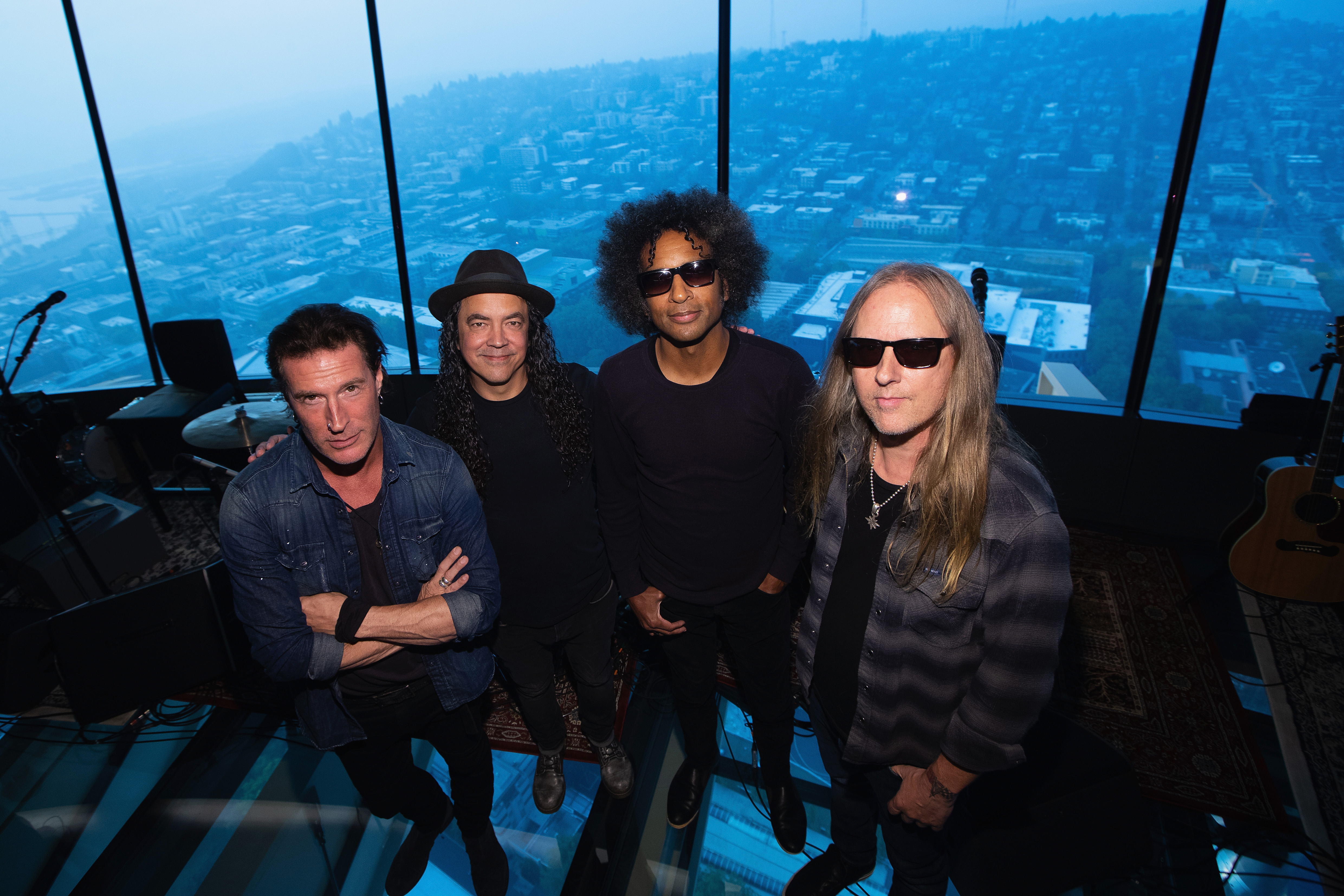 Alice in Chains: Sean Kinney, Mike Inez, William DuVall, and Jerry Cantrell