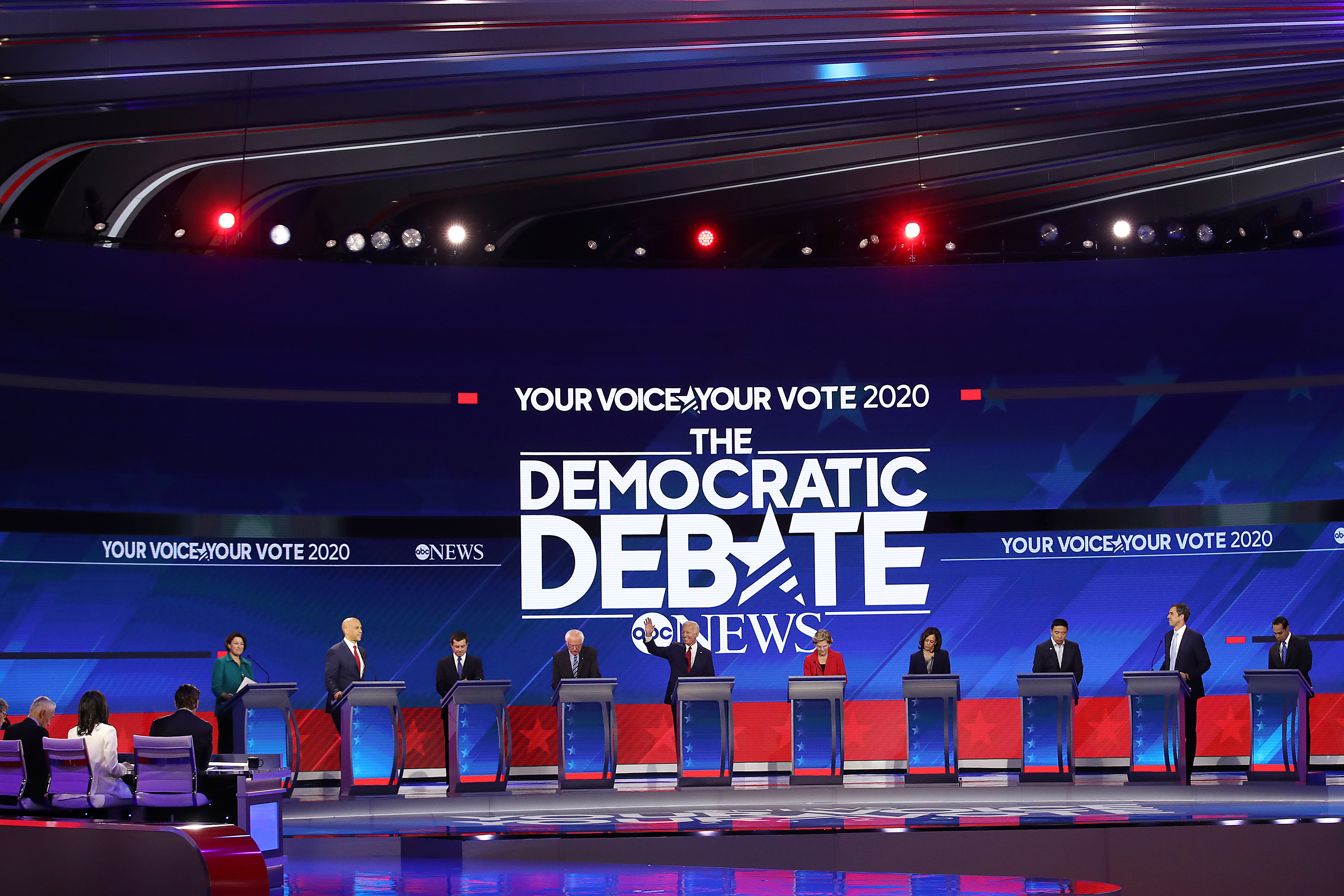 Candidates at the Third Democratic Presidential debate 2019