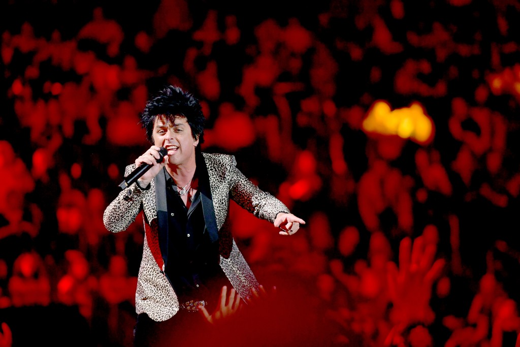 Billie Joe Armstrong of Green Day performs at the iHeartRadio festival on September 20, 2019