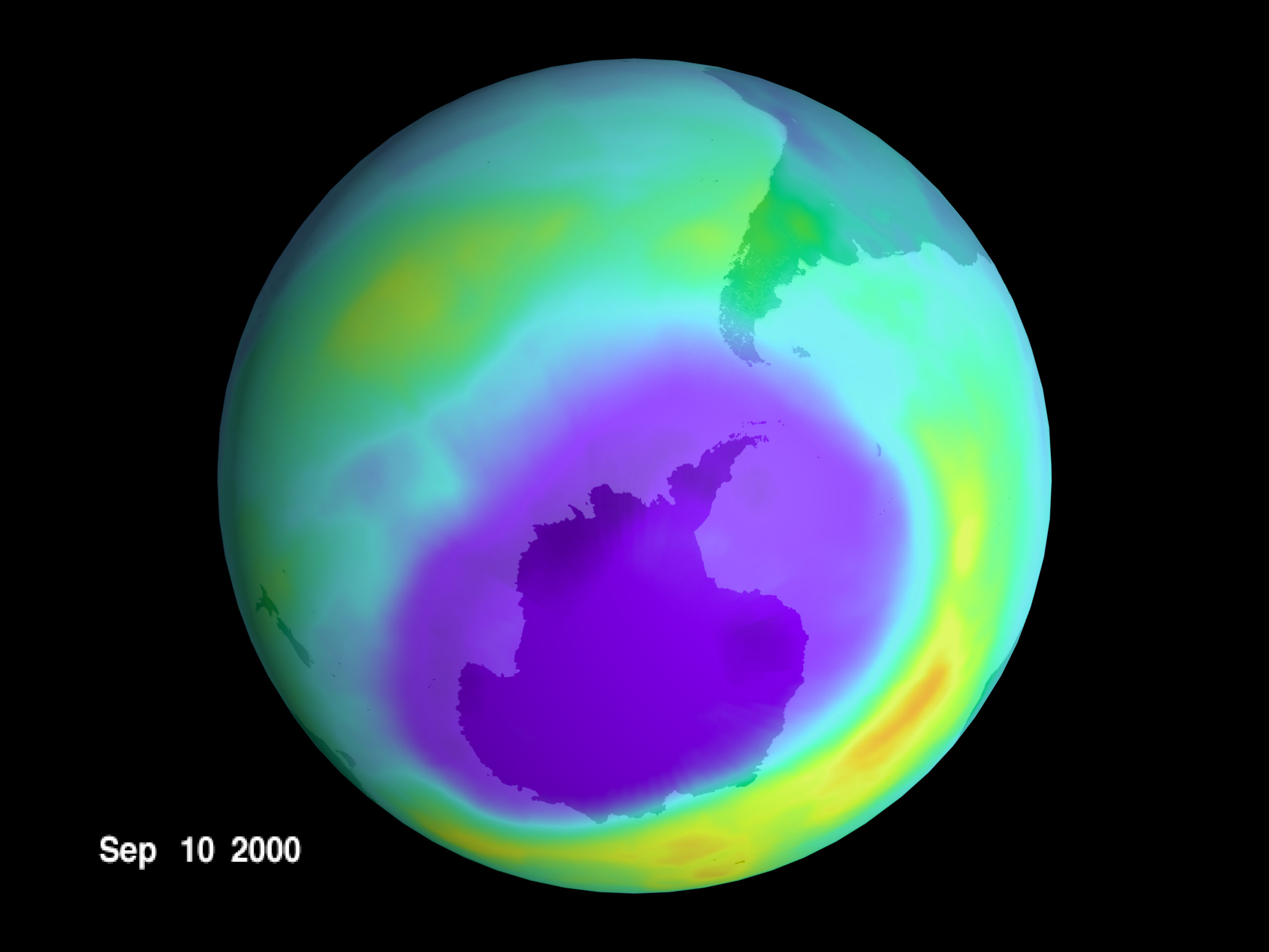 giant ozone layer hole