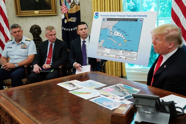 Trump Pulls Out Bootleg Weather Map After Alabama Hurricane Lie