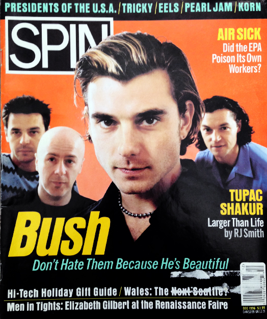 Bush on the cover of SPIN December 1996