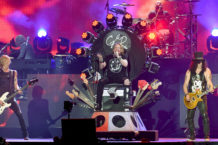 Axl Rose, Slash, and Duff McKagan of Guns N' Roses