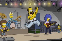 Homer Simpson as Freddie Mercury on The Simpsons