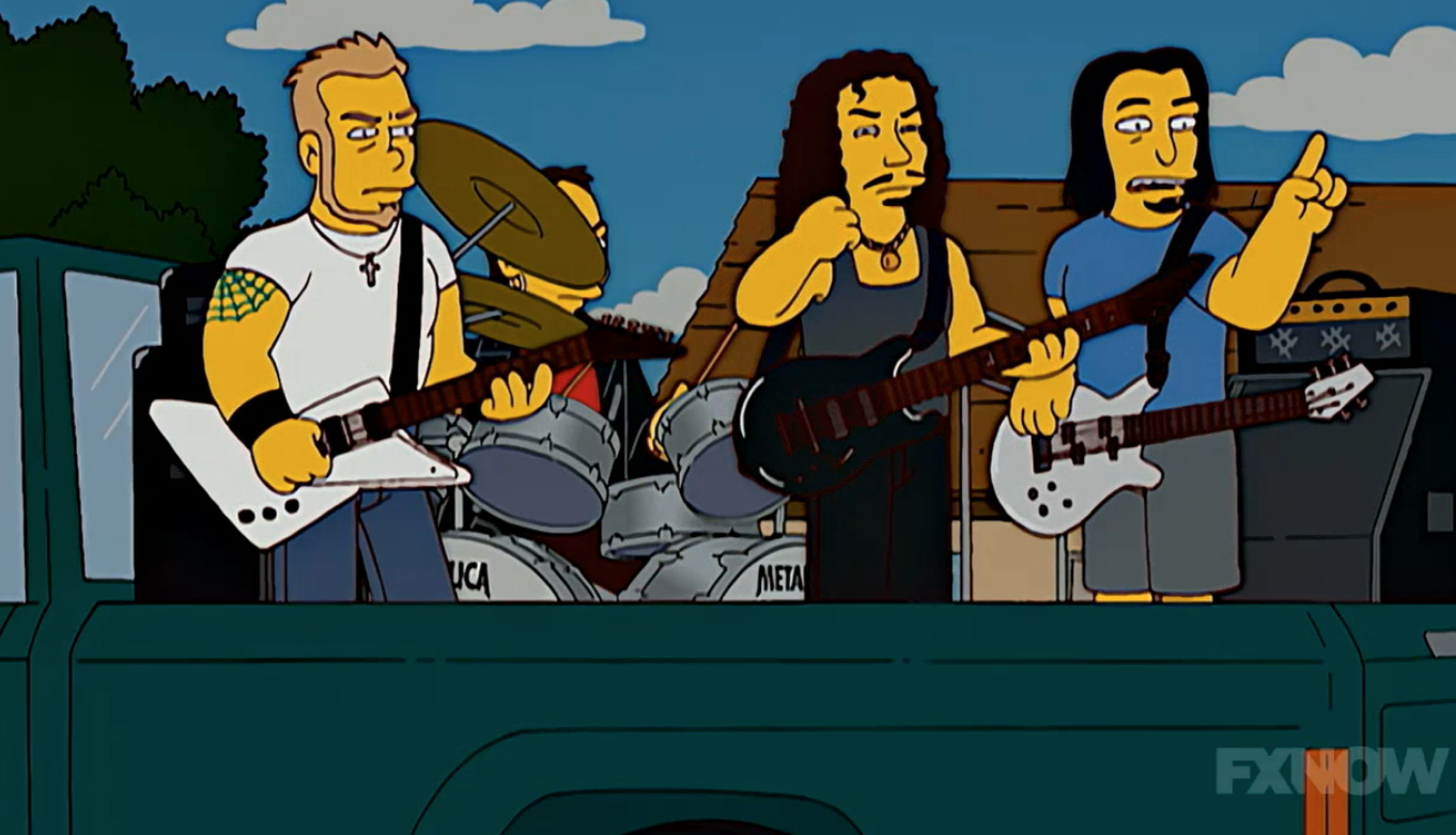 Metallica on The Simpsons