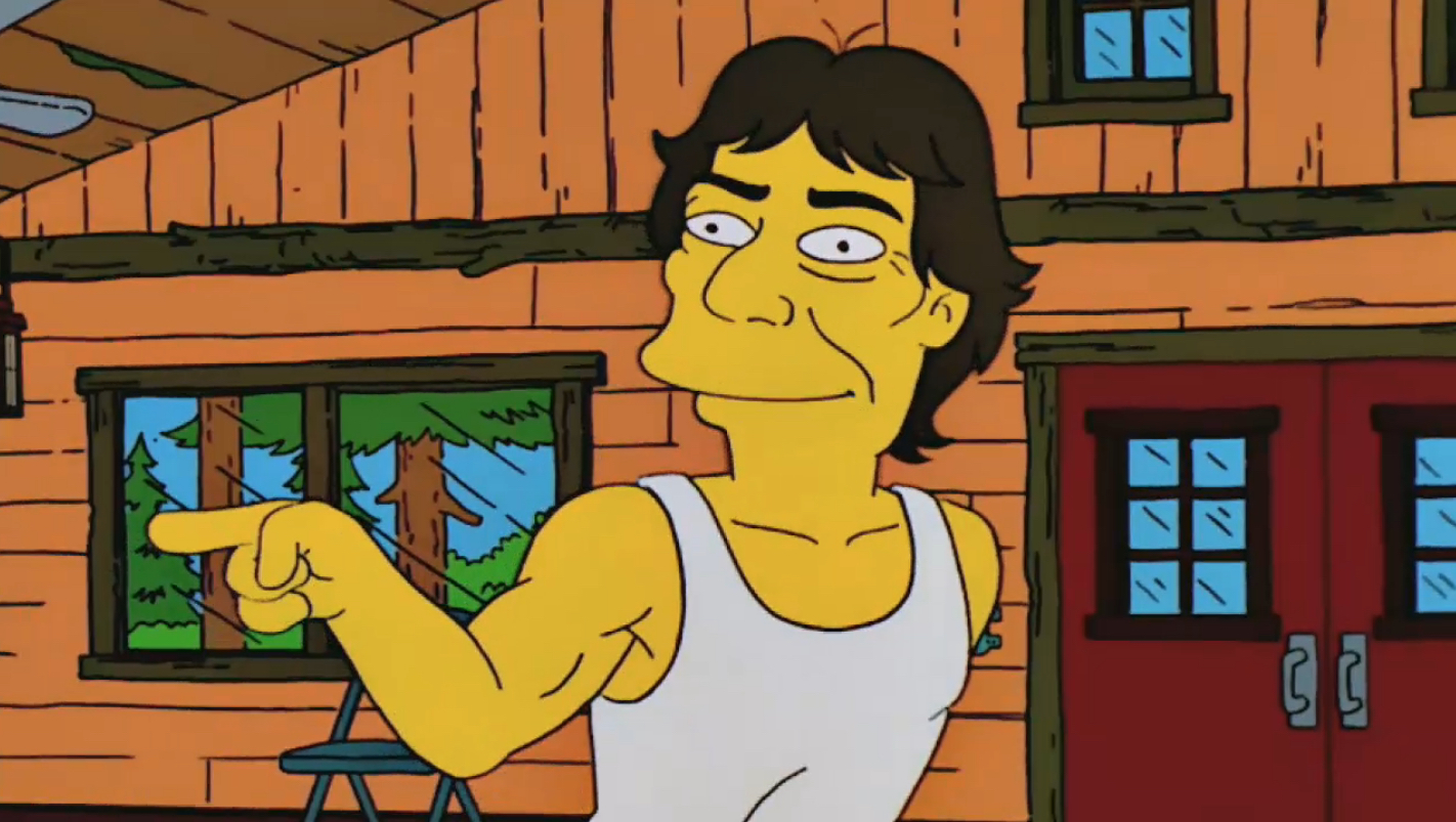 Rolling Stones' Mick Jagger on The Simpsons