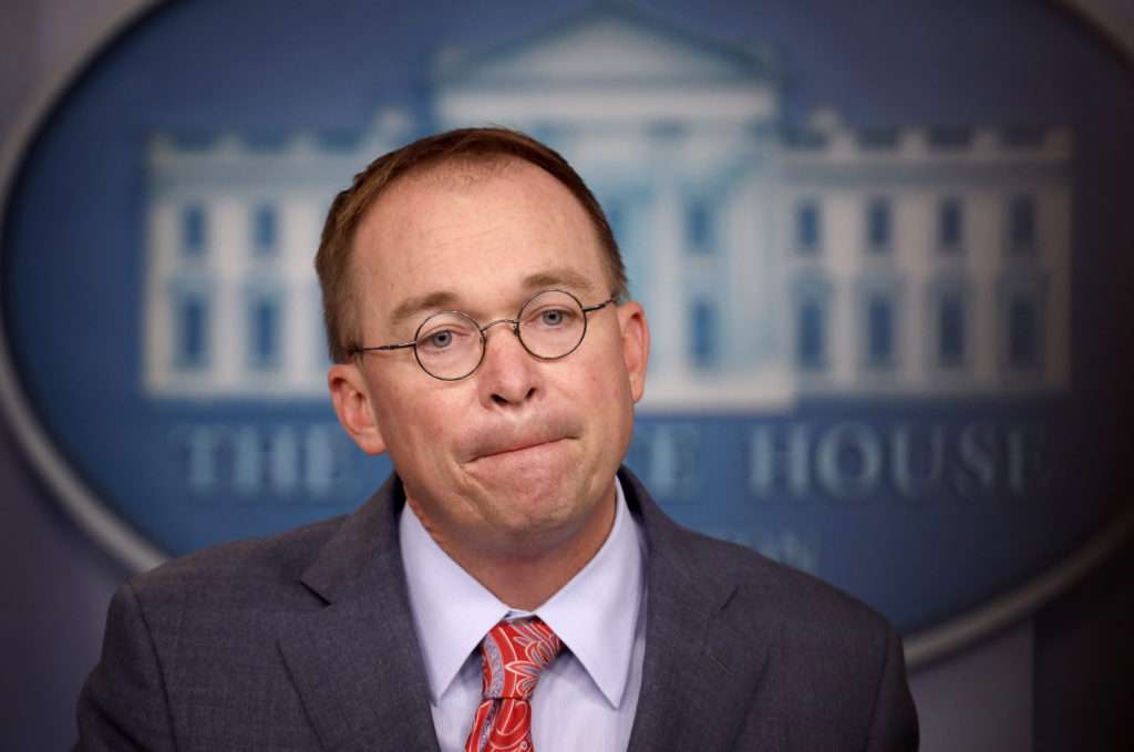 Acting White House Chief of Staff Mick Mulvaney