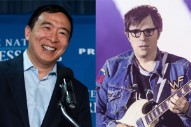 Here’s Rivers Cuomo Performing at an Andrew Yang Rally in Iowa
