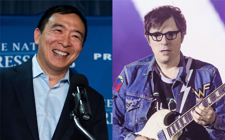 rivers-cuomo-performs-weezer-songs-at-andrew-yang-Yangapalooza-watch