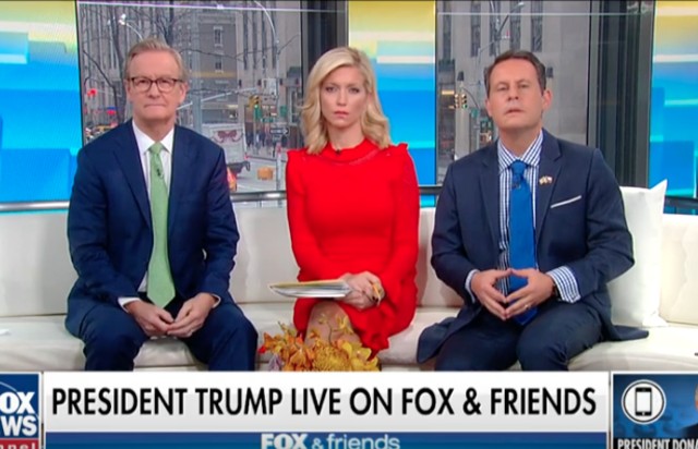 Fox & Friends Hosts Listen to Donald Trump Ramble 