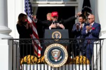 Donald Trump Hugs Kurt Suzuki From Behind at White House