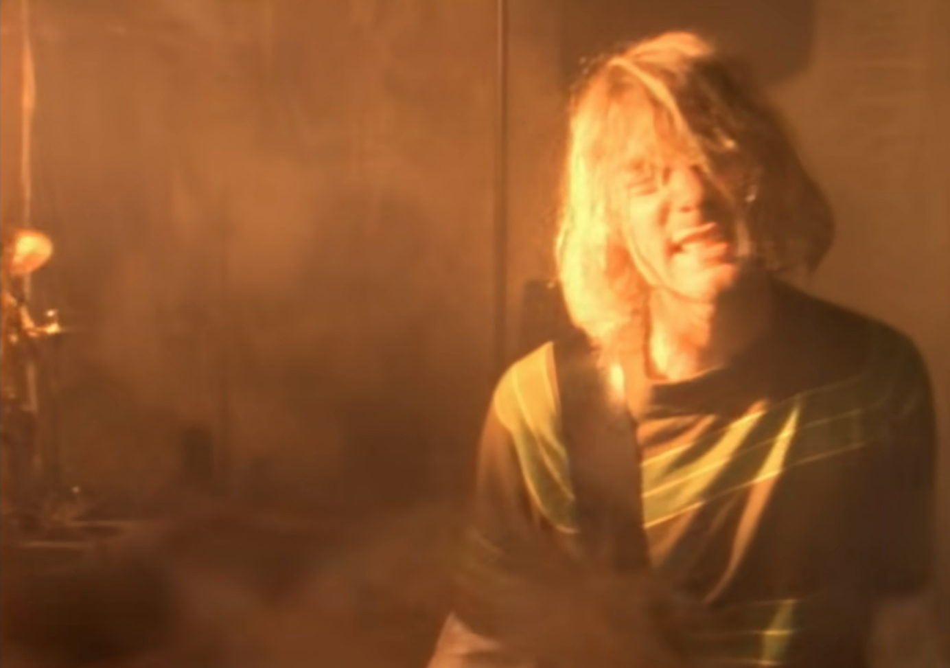 Nirvana's Smells Like Teen Spirit video, Kurt Cobain
