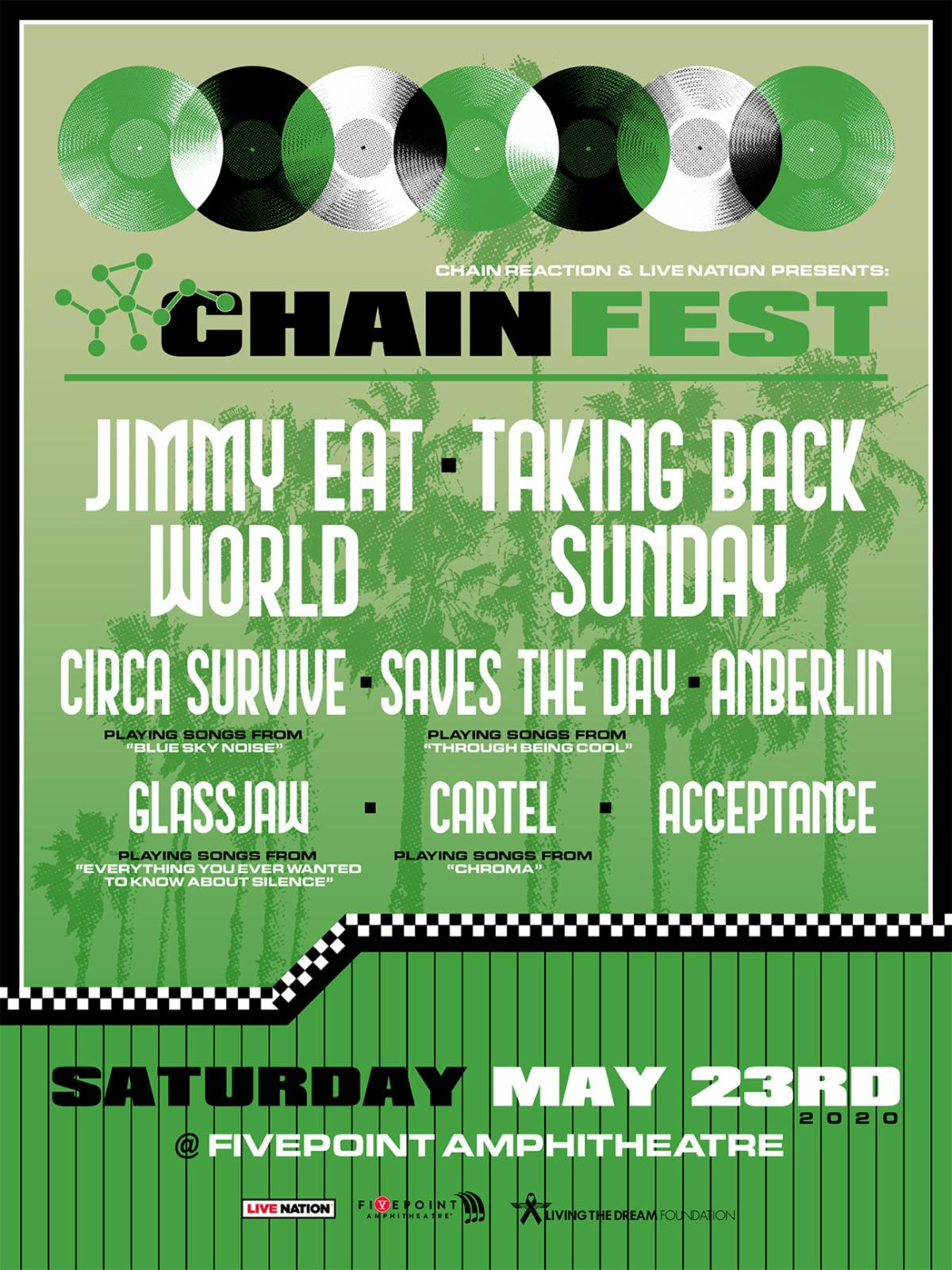 Jimmy Eat World, Taking Back Sunday Top Chain Fest