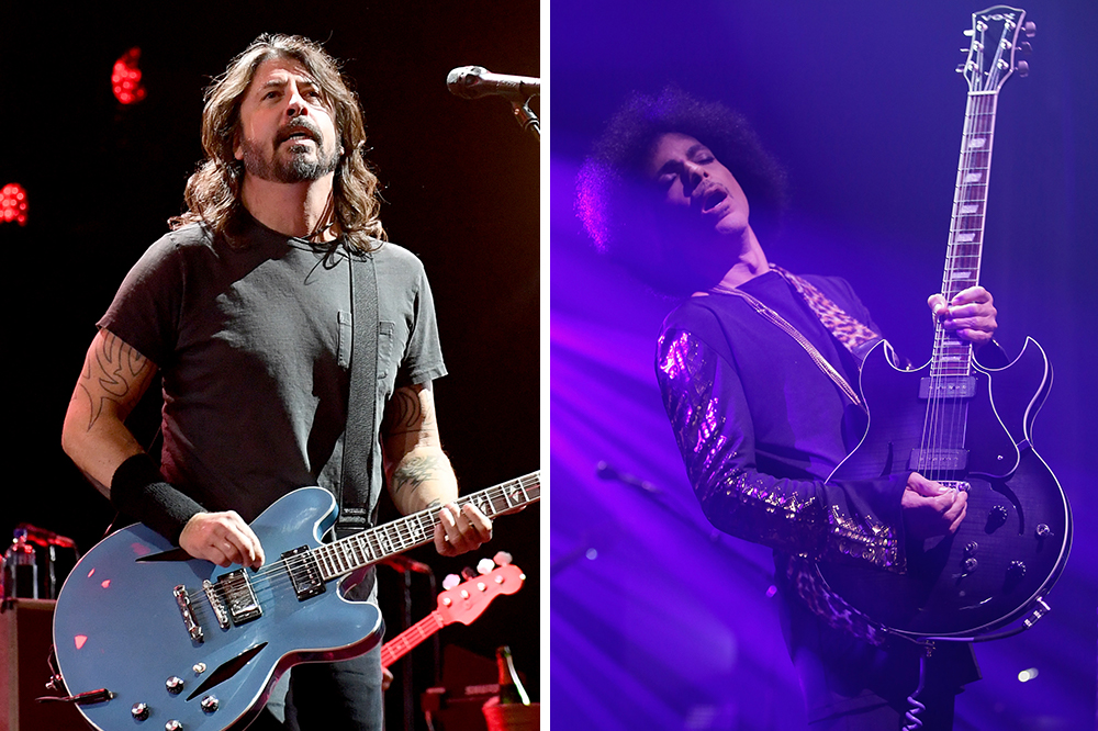 Dave Grohl of the Foo Fighters and Prince