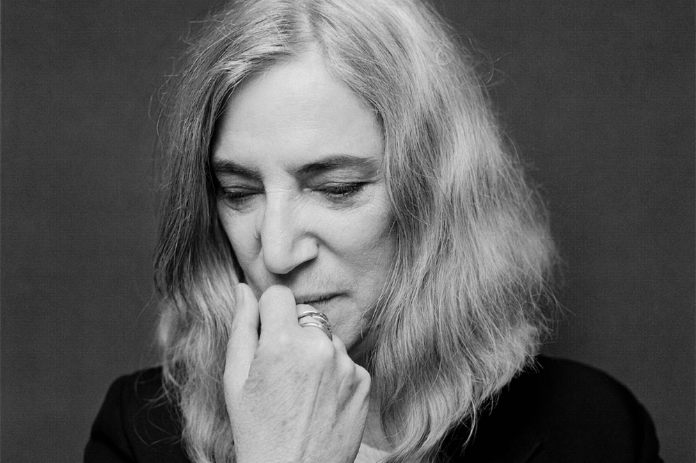black and white portrait of Patti Smith