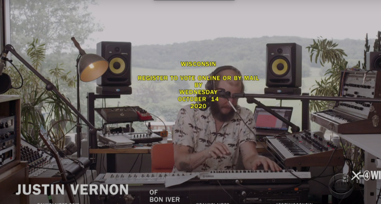 Justin Vernon of Bon Iver Performs on ‘Late Show’