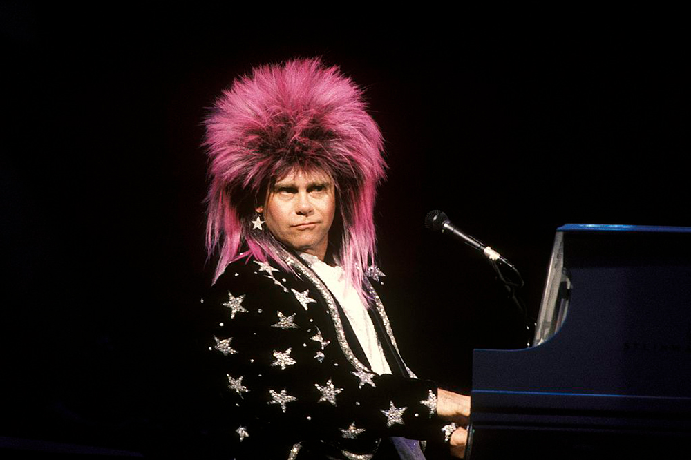 Elton John at a 1986 Concert