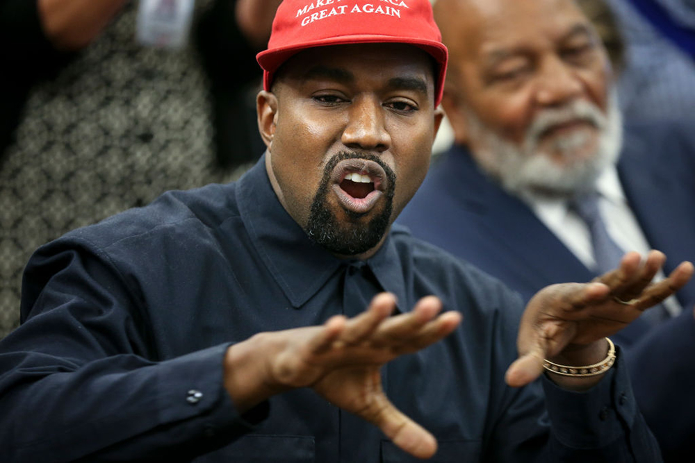 Kanye West in 'Make America Great Again' Cap