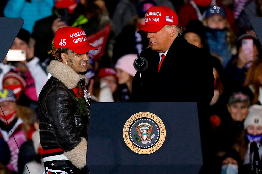Lil Pump at Trump Rally