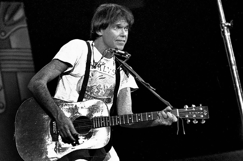 Neil Young at a show in 1978