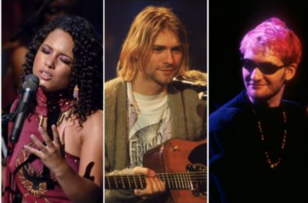 Alicia Keys, Kurt Cobain, Layne Staley on MTV Unplugged