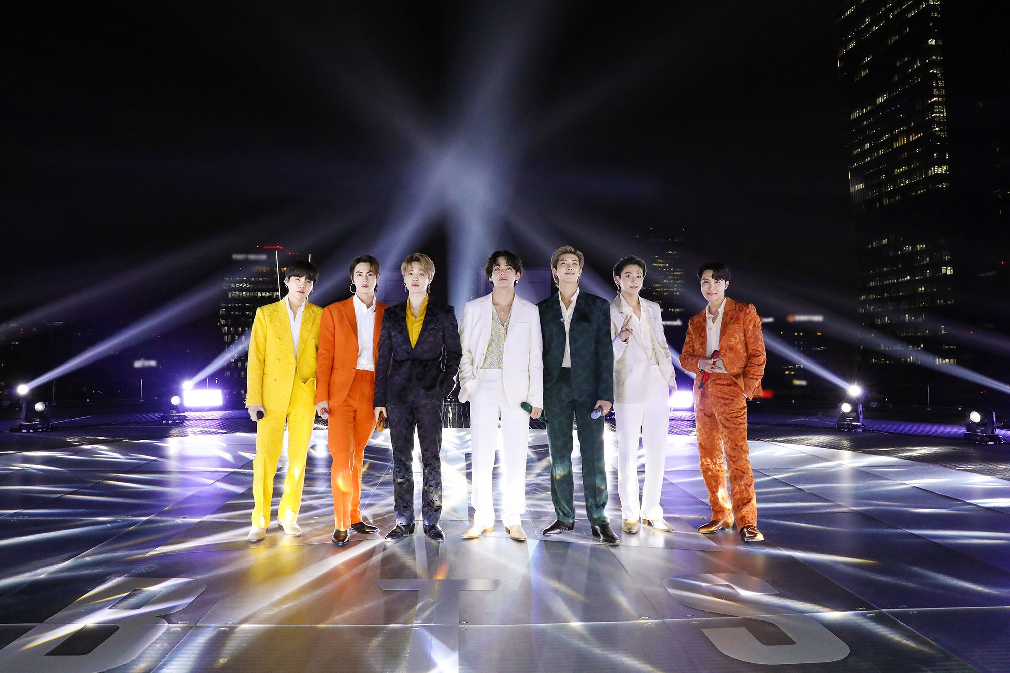 BTS Recreates Grammys 2021 Stage in South Korea for 'Dynamite