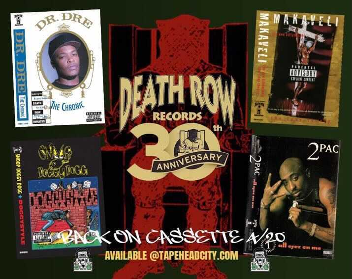 Classic Death Row Releases Coming to Cassette