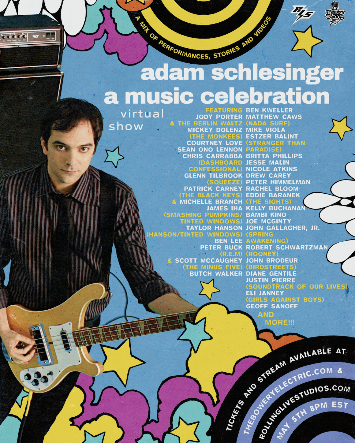 Courtney Love, Mickey Dolenz, Sean Lennon to Perform at Adam Schlesinger Tribute