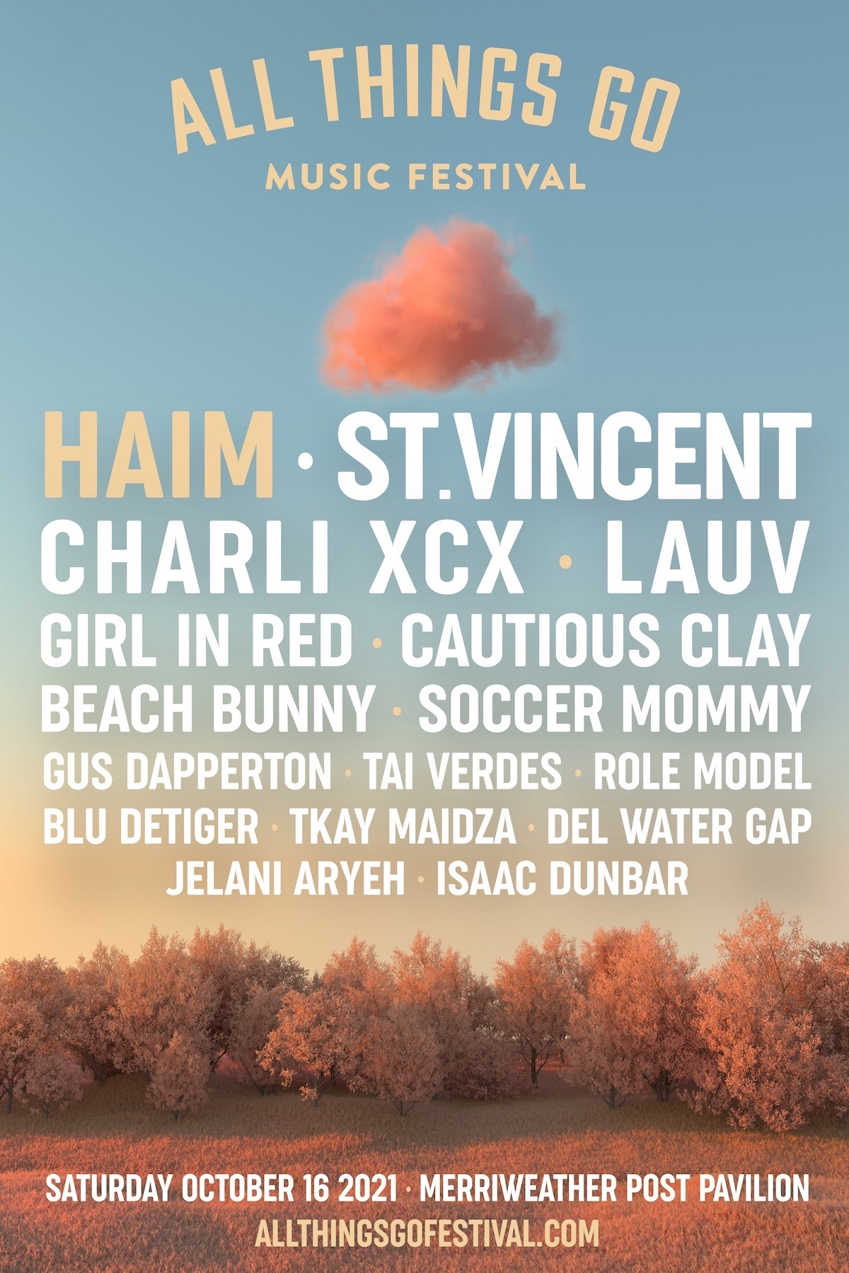 Haim, St. Vincent, Charli XCX Headline All Things Go Fest