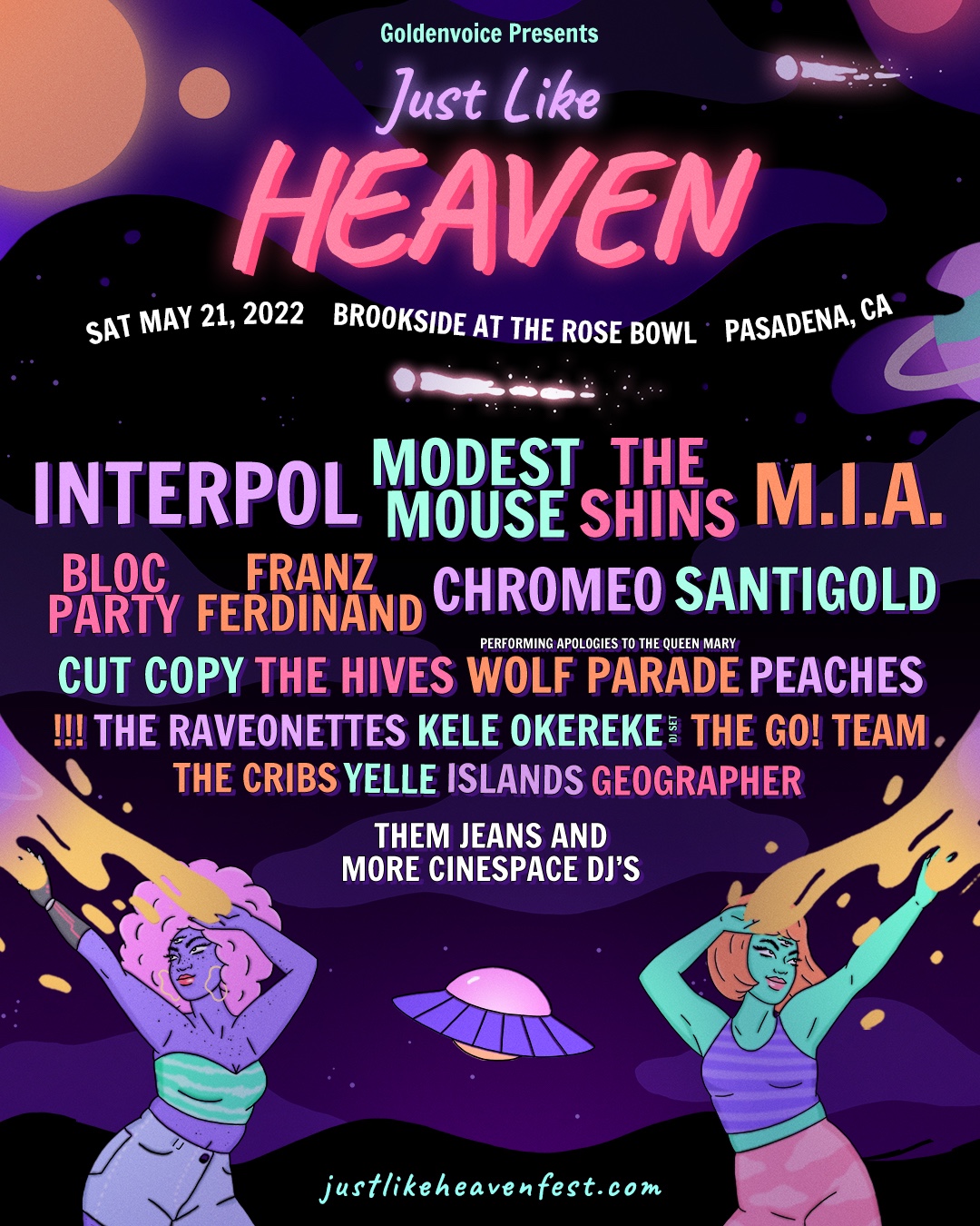 Just Like Heaven 2022 to Feature Interpol, Modest Mouse