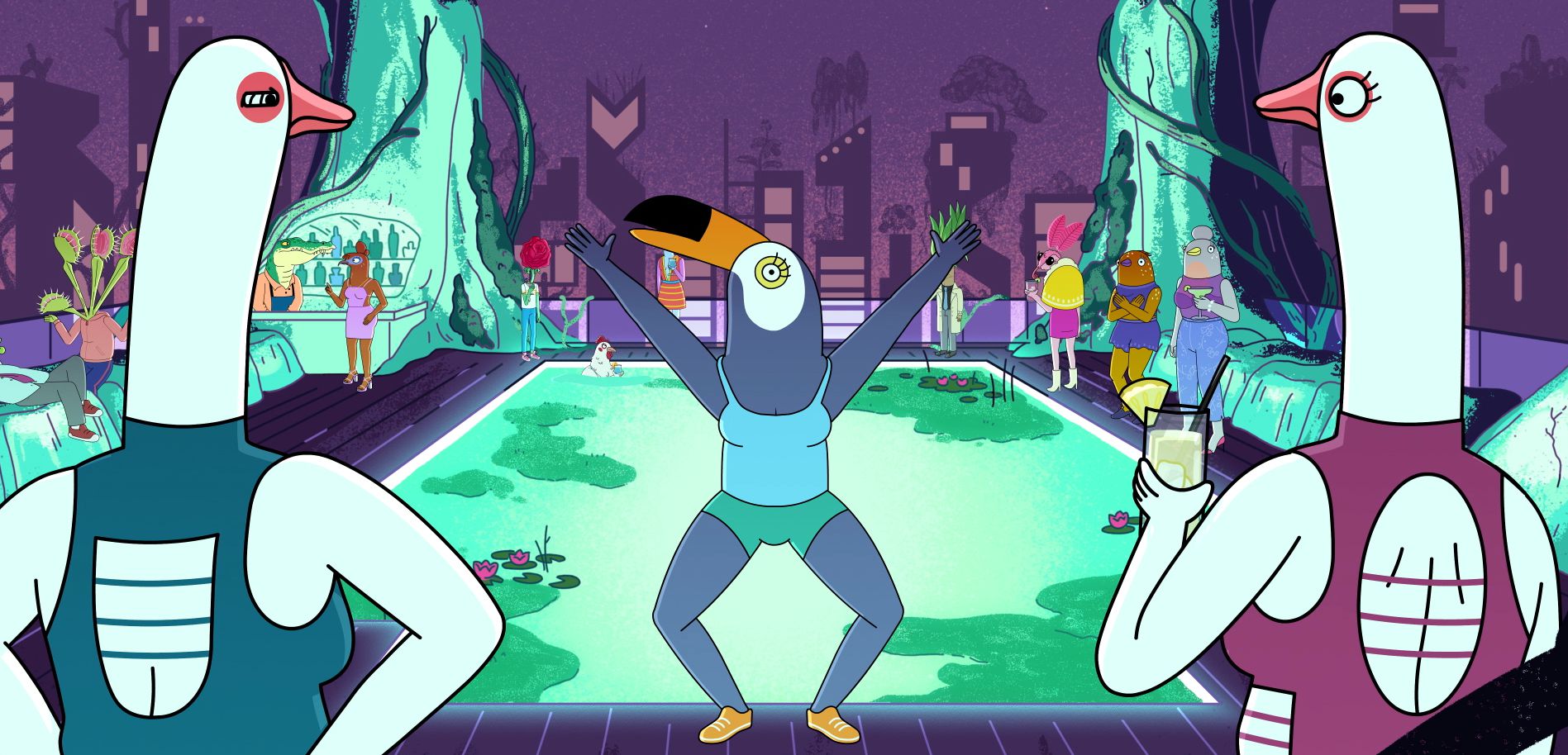 The Second Coming of <i></noscript>
<p> </p>
<p><strong>So <em>BoJack</em> had anthropomorphic, talking animal creatures, but it did feel more or less based in our reality. But <em>Tuca & Bertie</em> has sassy talking plants and pedometers that smell farts, so it’s a lot more outlandish, in a way. Did you consciously want this show to have a very different feel from BoJack and not exist in the universe of that show?</strong><br />
<em>BoJack</em> is really Raphael’s show — he wrote it. I had input and I illustrated the backgrounds and characters and art directed it, but I really didn’t have much control over the scripts, which is fine.</p>
<p>I love <em>BoJack</em>, but when it came time to do my own show, we really went to my sketchbooks, my art, my writing and picked out what we liked and what seemed like a good show — it’s really my world. I would always joke when working on <em>BoJack</em> that I would put in a plant person and Raphael was like, “No, that’s against the rules!” But when it came time to do my own show, it was, “OK, now all this crazy stuff belongs.” I still think it’s very grounded in reality. It’s just like the surface of it is a little more cartoony and surreal and objects can come to life and talk if they need to.</p>
<p><strong>You’ve been in the animation and illustration game for a while, but like you said, this is your first time running a show. What’s it been like to be the person in charge? </strong><br />
I’m really glad I had years of experience working on <em>BoJack</em>. I think if I’d gone directly from being an independent cartoonist to running my own show, that would have been a very difficult transition. I think I just learned to trust my team. It can feel strange when you’re used to working alone to open it up to all these other people collaborating on it.</p>
<p>I don’t actually do much drawing on my own show. I make notes here and there, but I really kind of hand over the reins to Alison Dubois. She’s a friend of mine who is the art director and she does a better job than I ever could. She’s actually much better at drawing a lot of things than I am, and it makes the show better. I can hand the script over to our supervising director — this year was Aaron Long — and he can say, “I don’t understand the scene, and also this is the fifth montage you’ve had this season already.” So, “OK, throw it out, make it better. Let’s put in something different.”</p>
<p><strong>So much of the show is about mental health, from Tuca maintaining her sobriety to Bertie dealing with childhood trauma. In this season, she’s trying to find a therapist. Often, these issues can sometimes feel like buzzwords that people just throw around. Are you using your show to interrogate how serious people are about mental health issues? </strong><br />
A lot of my stories come from what I’m interested in and what me and my friends are going through and I never want to do a really simplified take on it. I try not to do stuff that feels too trendy, but maybe it does just because it’s in the zeitgeist and because I am an elder millennial [<span style=