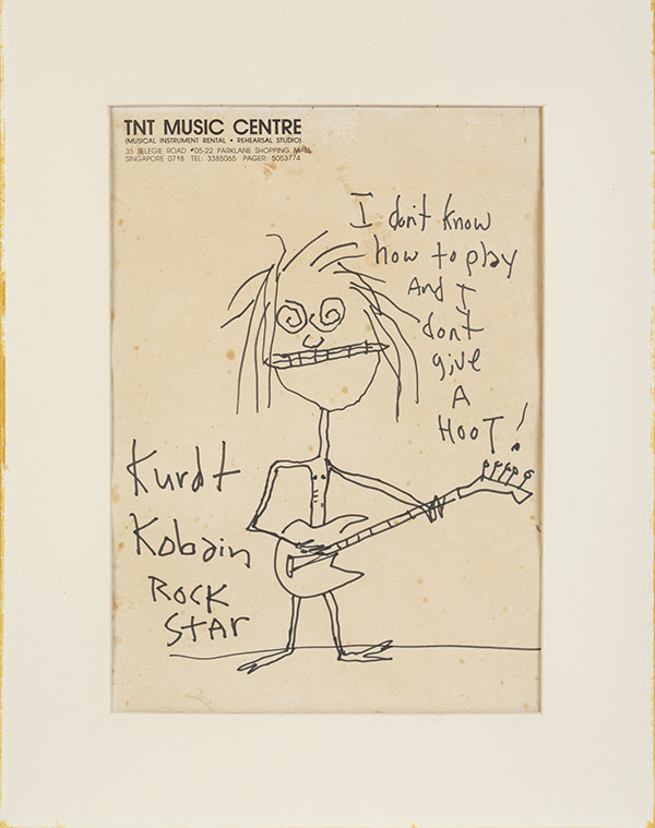 Kurt Cobain Self-Portrait Caricature Sold for $281,250 at Music Icons Auction